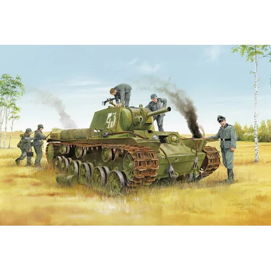 01565 1/35 Soviet KV8 Heavy Tank Plastic Model Kit