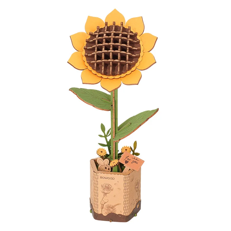 Wood Bloom Sunflower