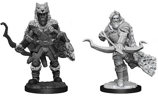 D&D Nolzurs Marvelous Unpainted Miniatures Firbolg Ranger Male ( 2 figures )