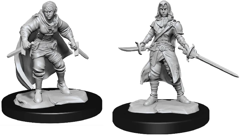 D&D Nolzurs Marvelous Unpainted Miniatures Half-Elf Rogue Female ( 2 figures )