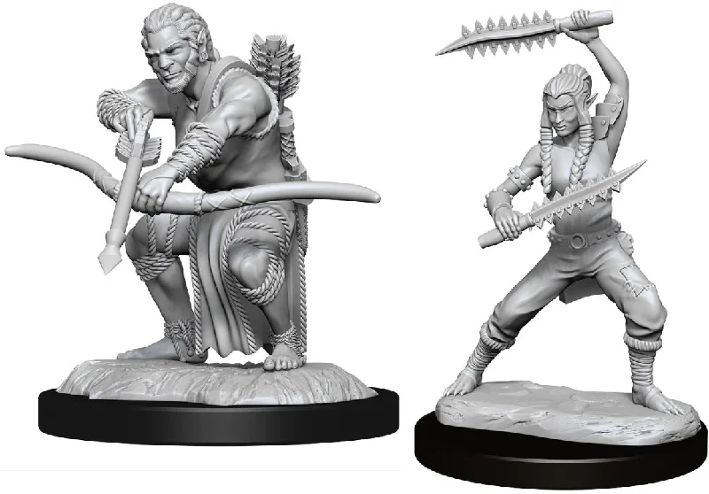 D&D Nolzurs Marvelous Unpainted Miniatures Shifter Wildhunt Ranger ( 2 figures )