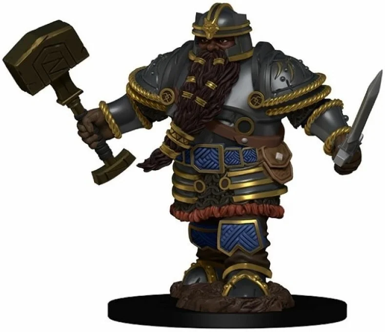 D&D Premium Painted Figures Dwarf Male Fighter