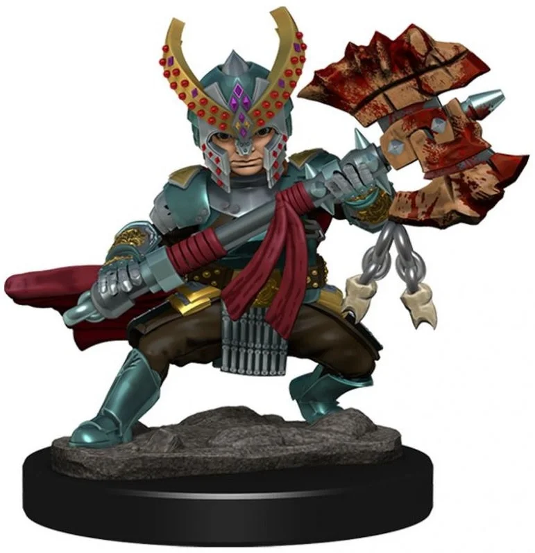 D&D Premium Painted Figures Halfling Fighter Female