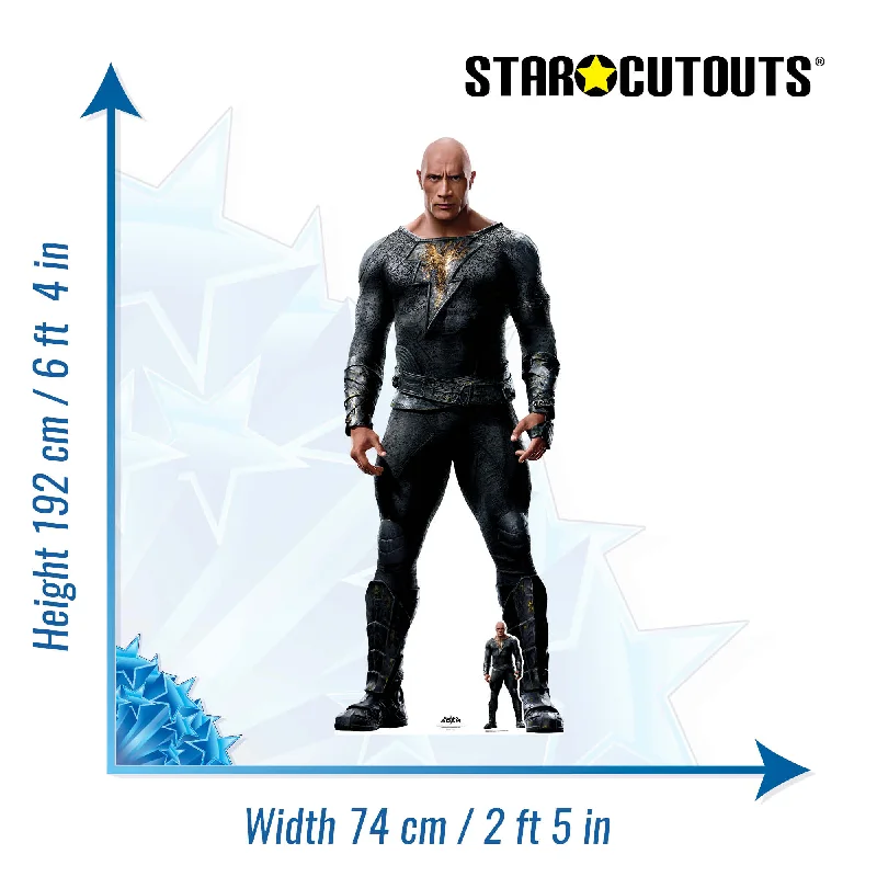 Black Adam Dwayne Johnson Cardboard Cutout 6ft 4inches Tall