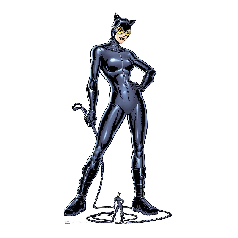 Catwoman with Whip Graphic Artwork Cardboard Cutout