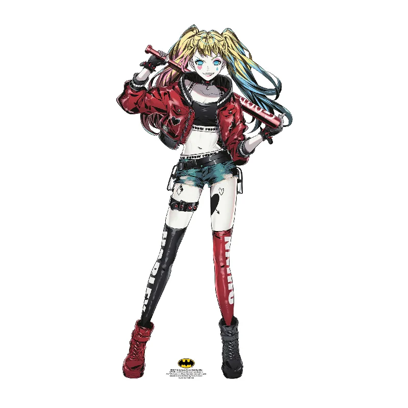 Harley Quinn Anime Style Star Mini  Cardboard Cutout